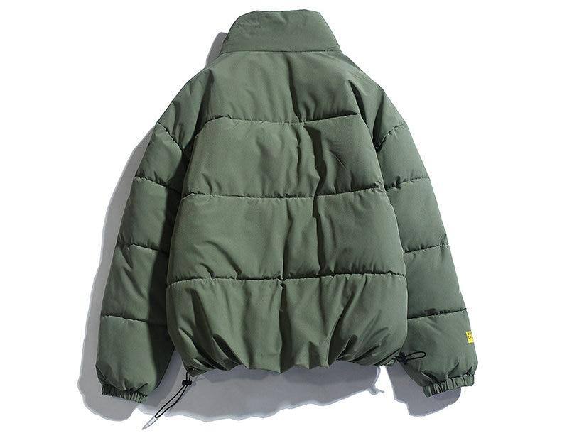 Unisex Puffer Jacke - Perfekt für Herbst und Winter | Olivegrün