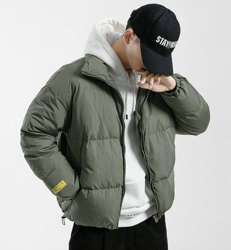 Unisex Puffer Jacke - Perfekt für Herbst und Winter | Olivegrün