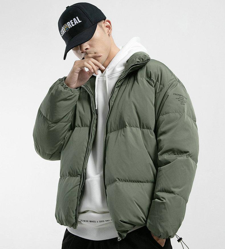 Unisex Puffer Jacke - Perfekt für Herbst und Winter | Olivegrün