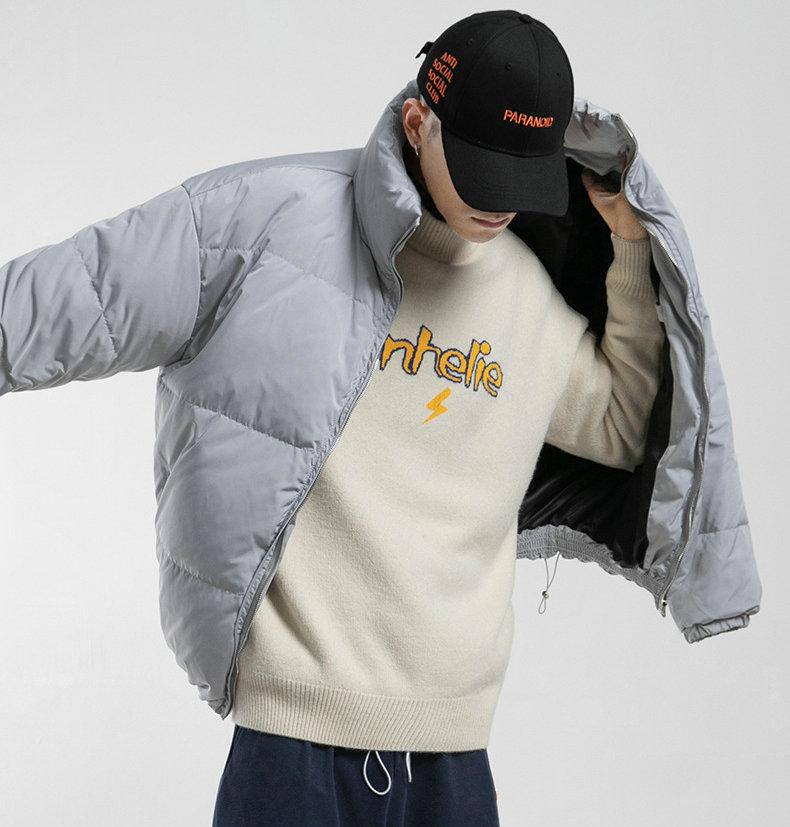 Unisex Puffer Jacke - Perfekt für Herbst und Winter | Grau